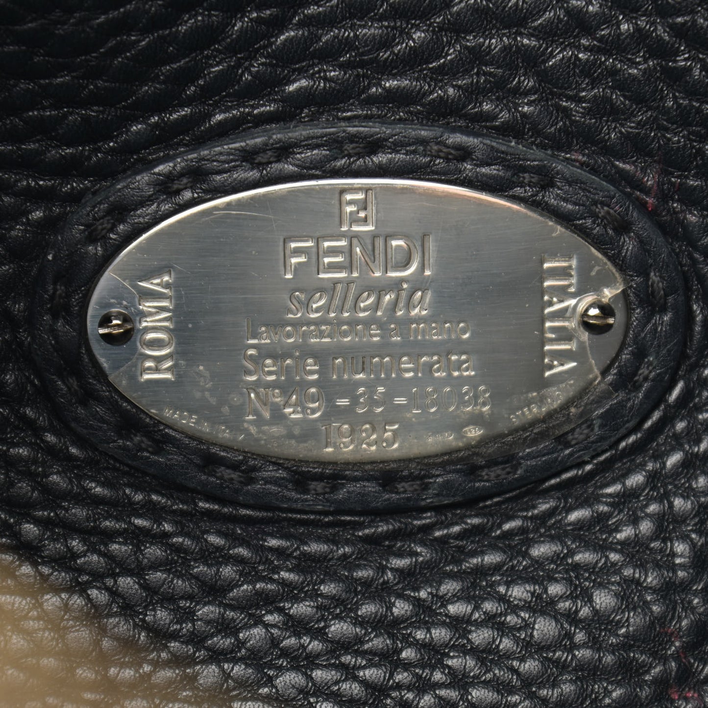 Calfskin Romano Selleria Hobo Black