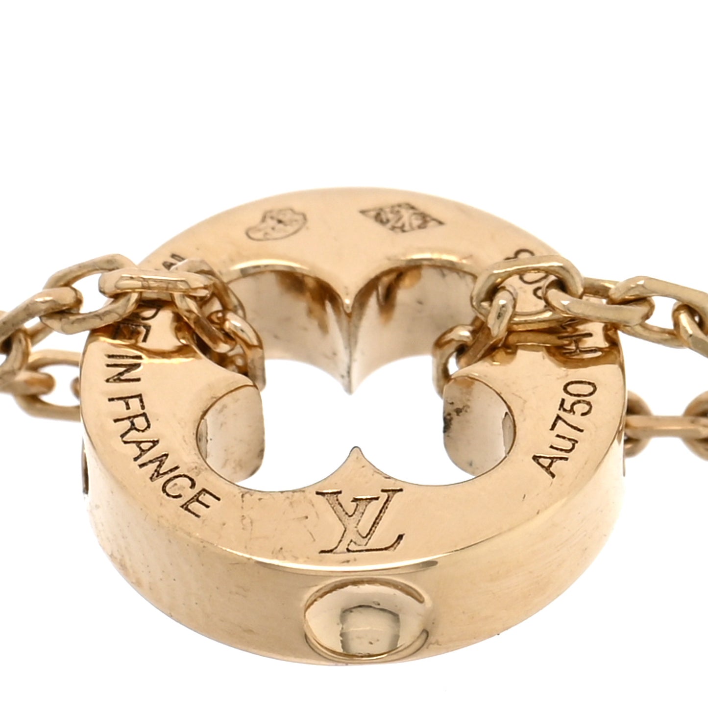 18K Yellow Gold Empreinte Chain Bracelet