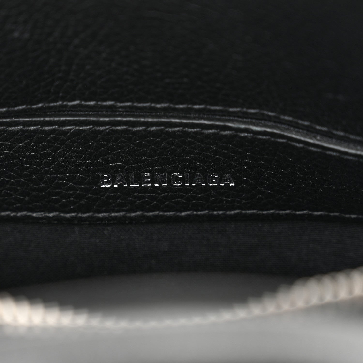 Balenciaga Grained Calfskin Graffiti Print Logo XXS Ville Top Handle Bag Black Silver 6 of 11