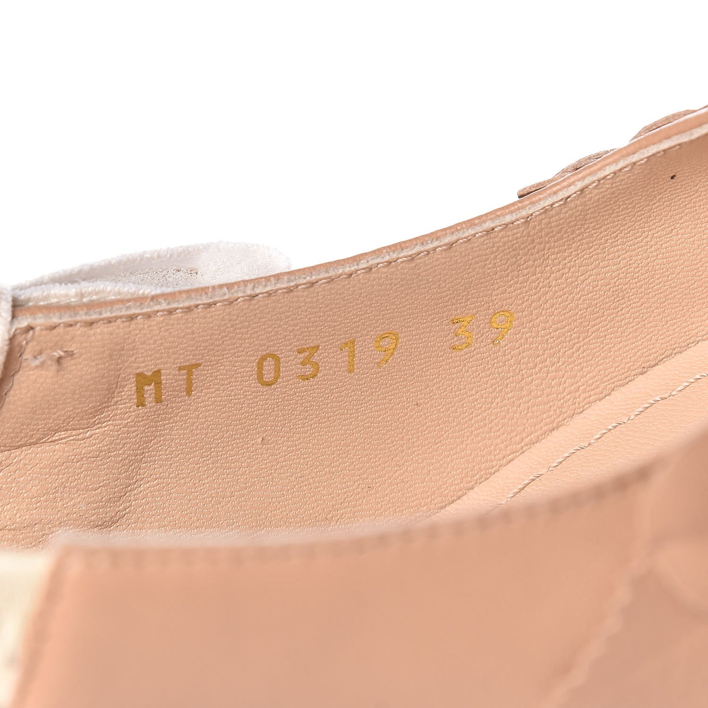 Lambskin Ribbon Flower Embroidered J'Adoir Slingback 65mm Pumps 39 Nude
