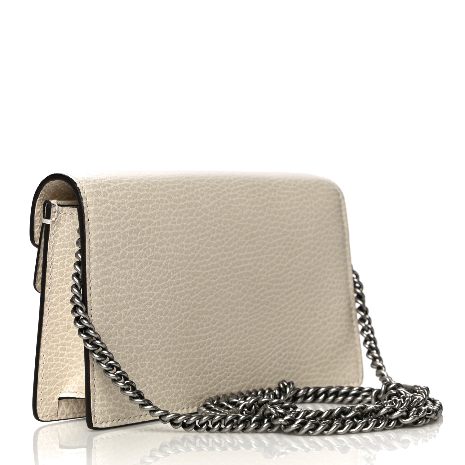 Gucci Dollar Calfskin Crystal Super Mini Dionysus Shoulder Bag Mystic White Black Diamond 3 of 13