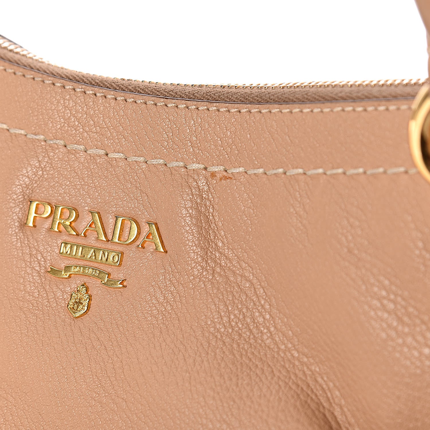 Prada Vitello Daino Tote Sabbia 7 of 10