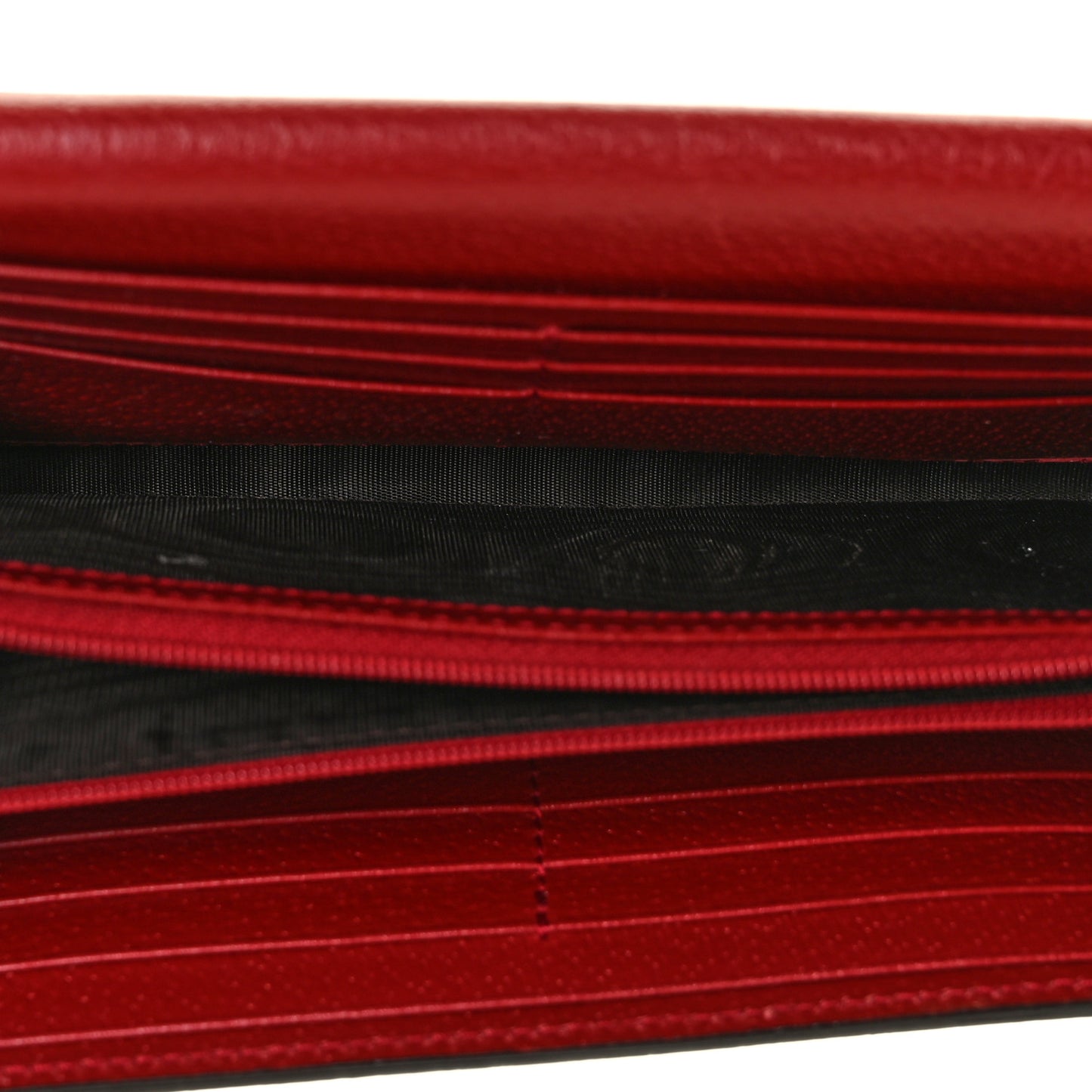 GG Supreme Monogram Tian Continental Wallet Beige Multicolor Red