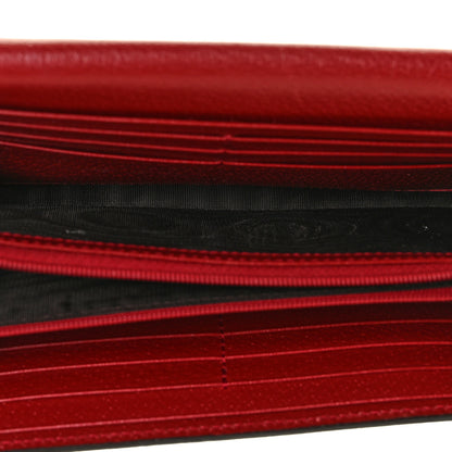 Gucci GG Supreme Monogram Tian Continental Wallet Beige Multicolor Red 5 of 9