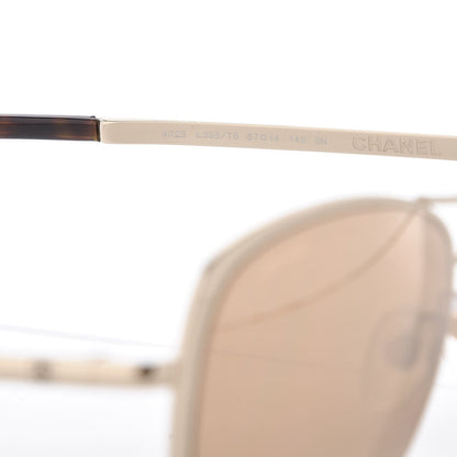Chanel 18K Pilot Summer Sunglasses 4223 Gold 6 of 7