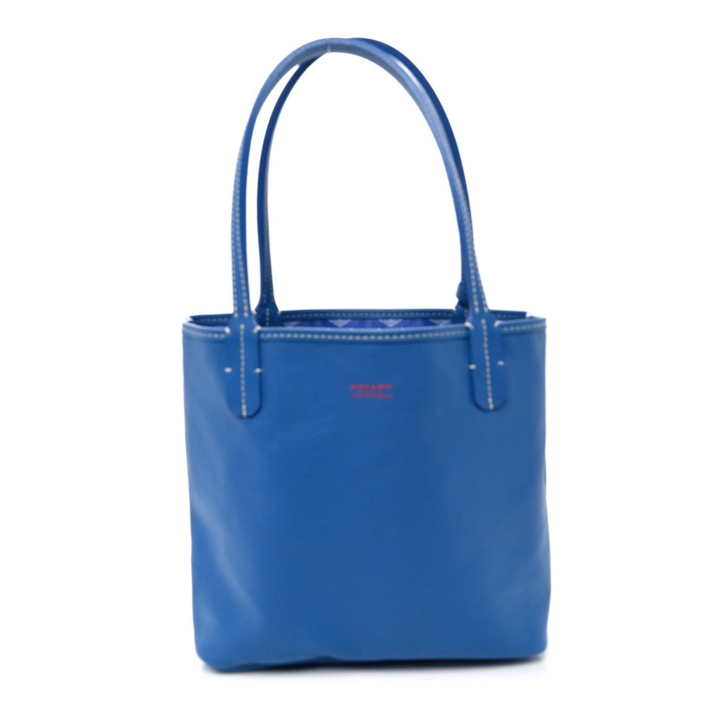 Goyardine Reversible Mini Anjou Sky Blue