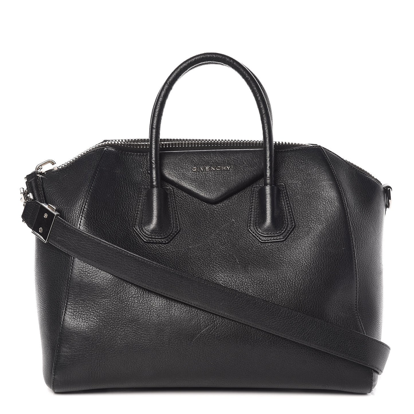 Sugar Goatskin Medium Antigona Black