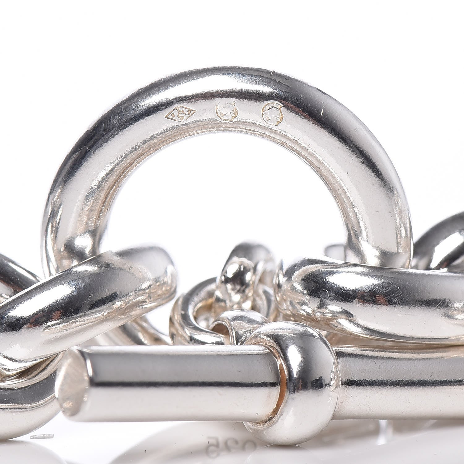 Hermes Sterling Silver Crescendo Necklace 6 of 7