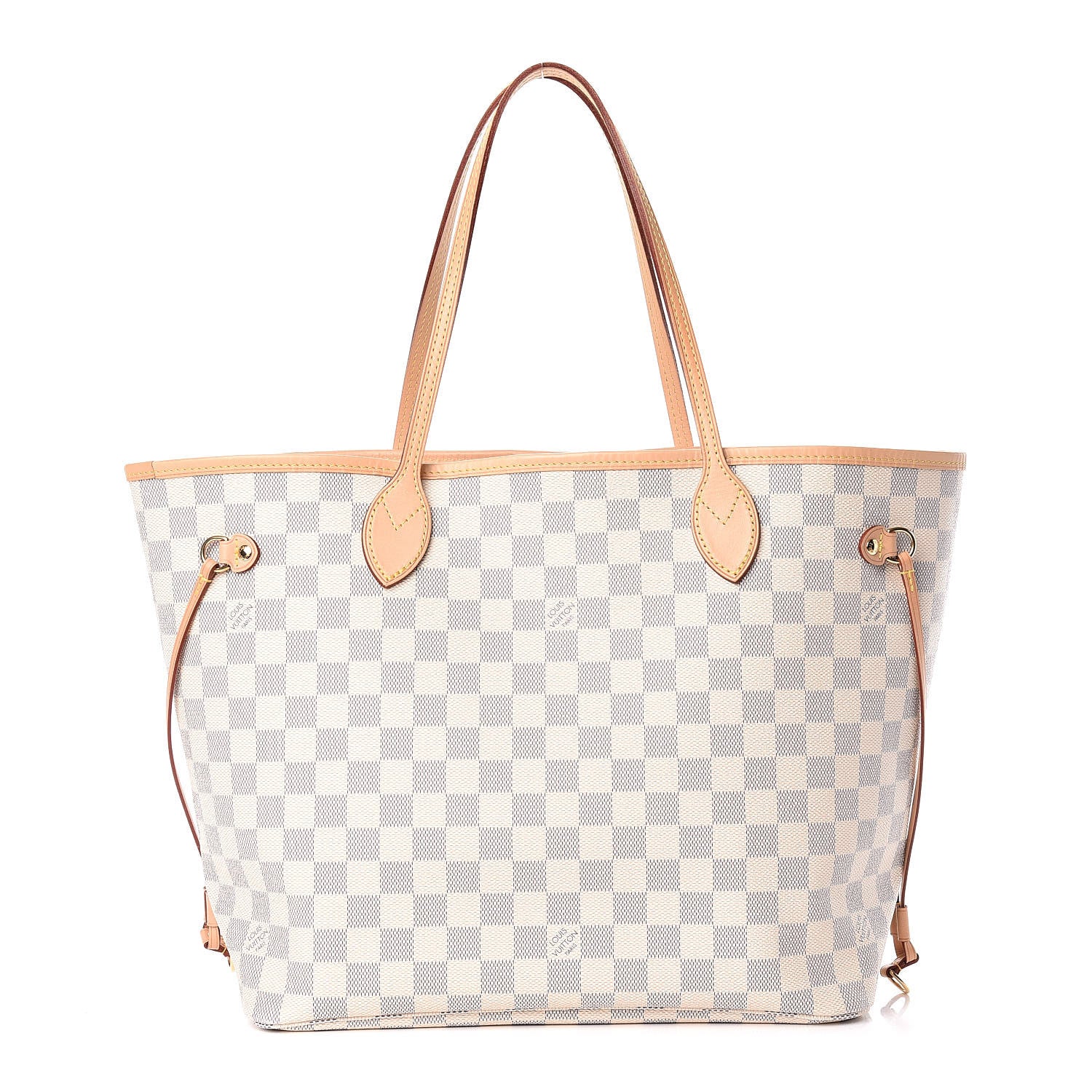 Louis Vuitton Damier Azur Neo Neverfull MM Rose Ballerine 3 of 13