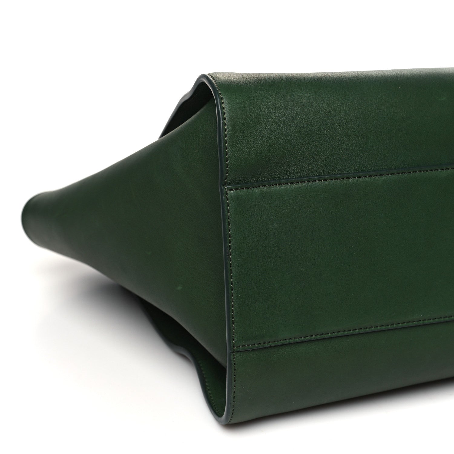 The Row Polished Saddle Calfskin Marlo Tote Bag Moss 8 of 9