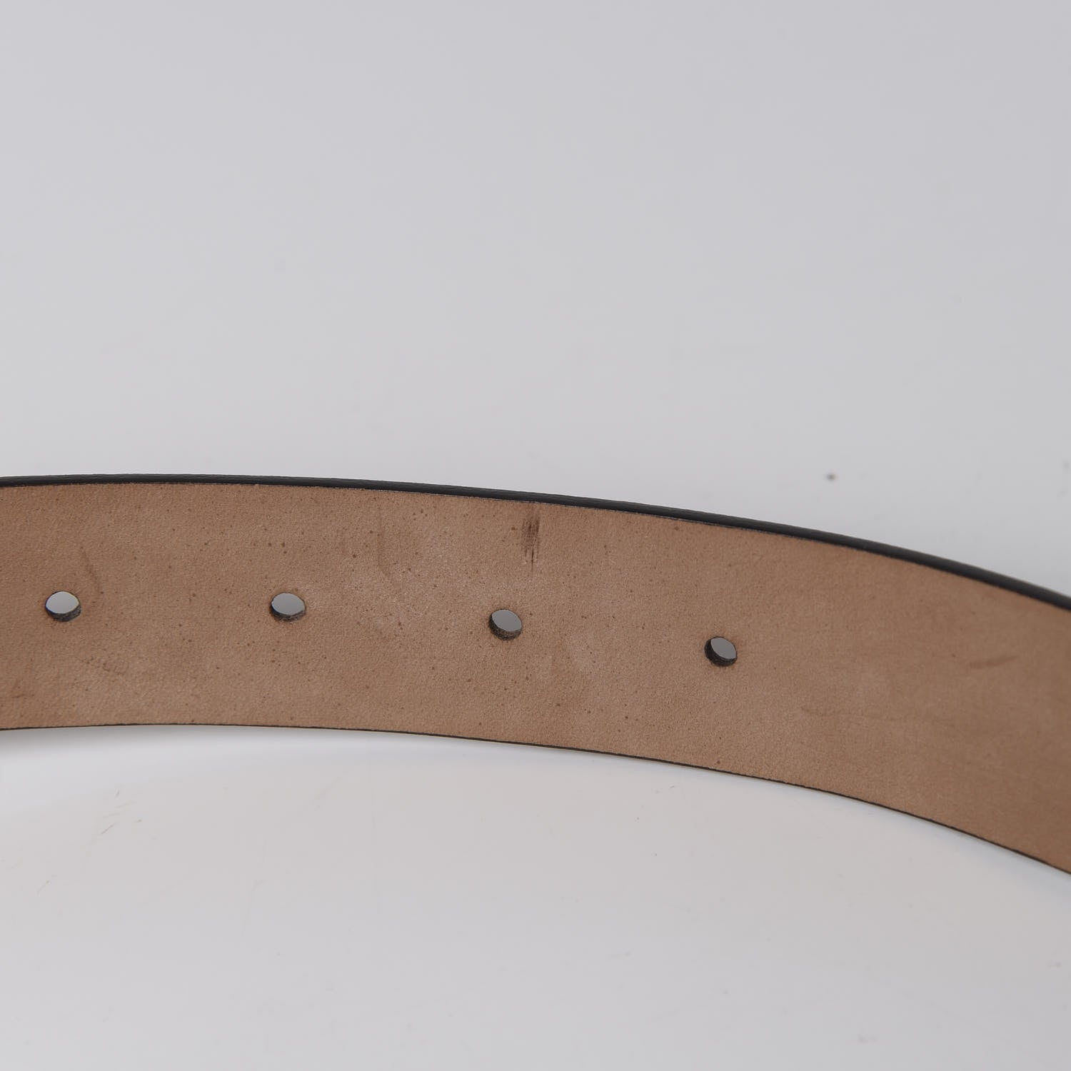 Gucci Calfskin Studded Interlocking G Belt 85 34 Rose Beige 6 of 7