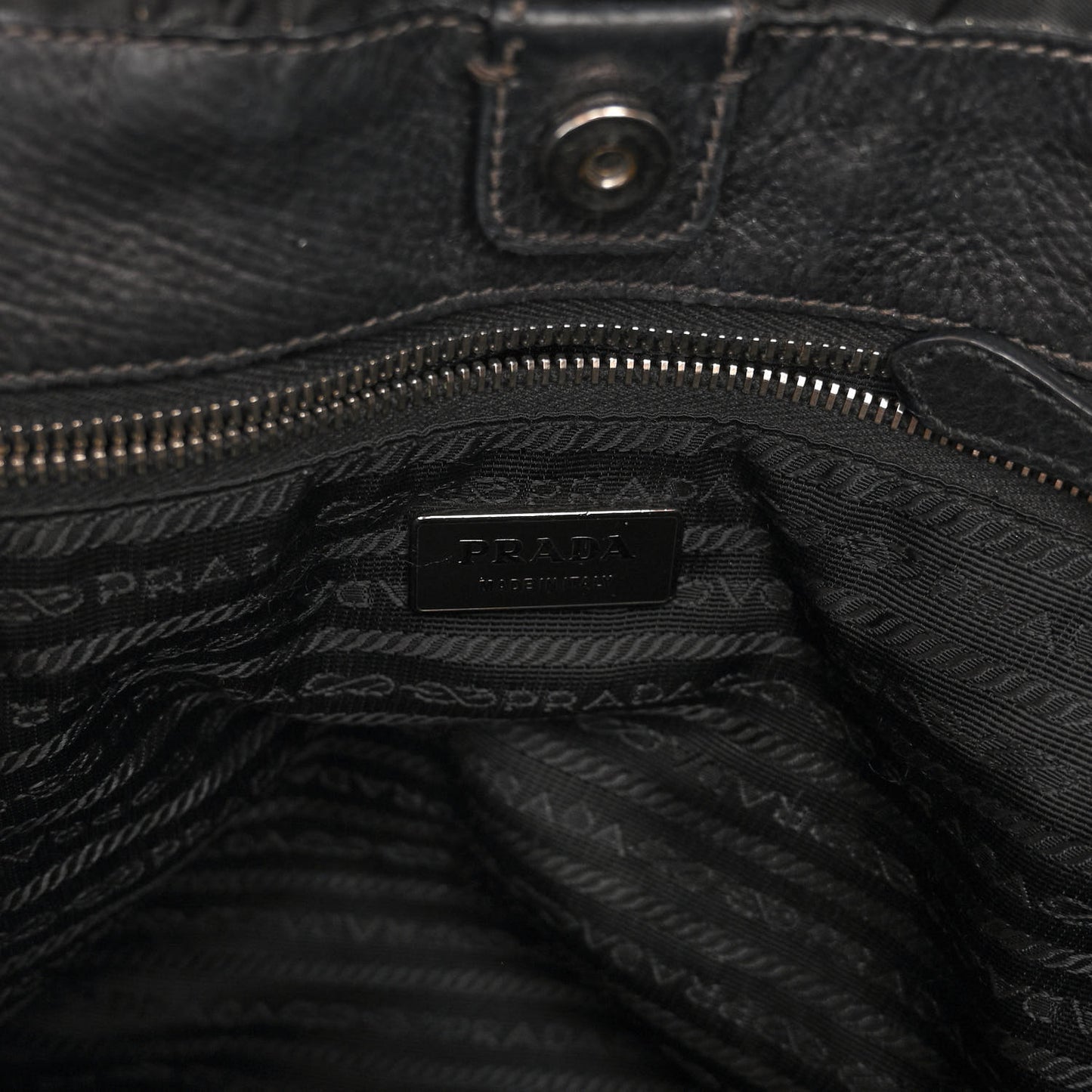 Tessuto Nylon Gaufre Hobo Black