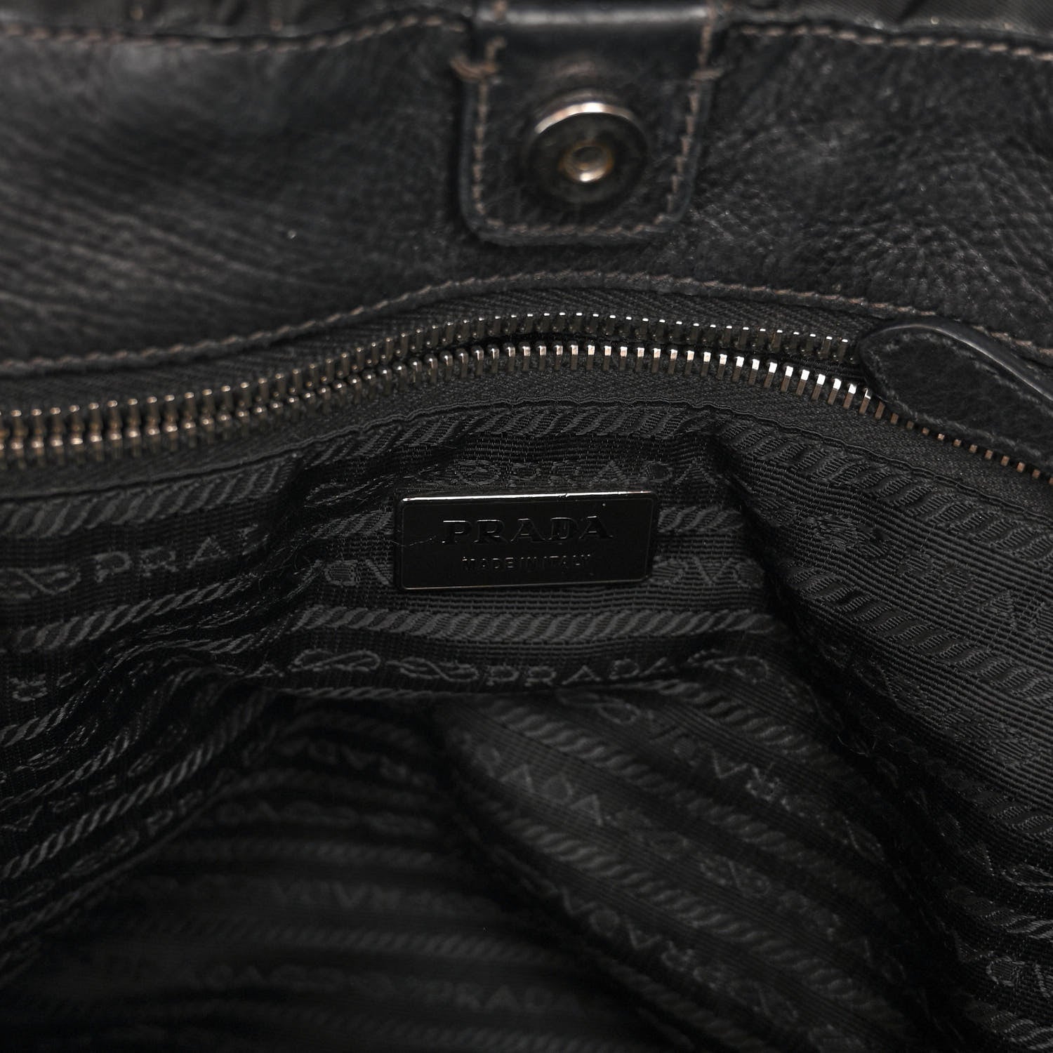 Prada Tessuto Nylon Gaufre Hobo Black 6 of 11