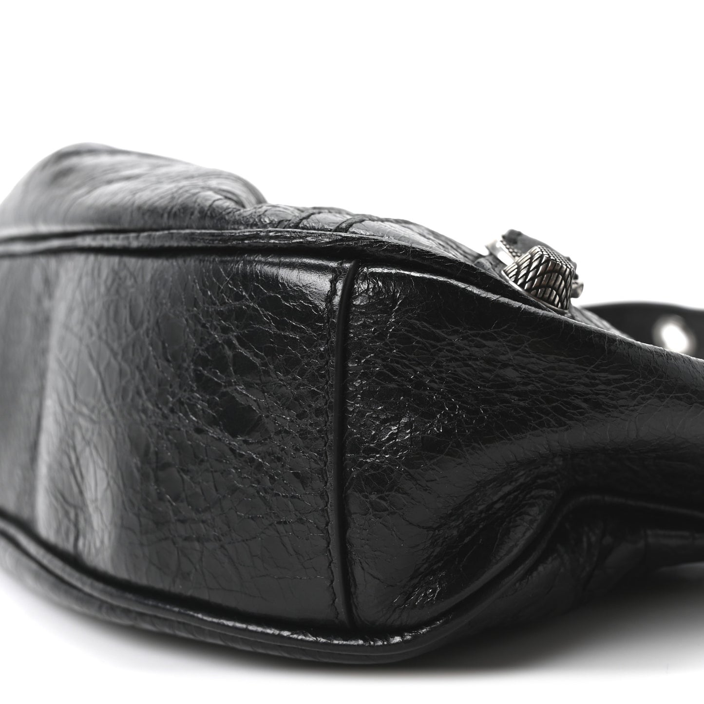 Agneau Arena Le Cagole Shoulder Bag XS Black Black