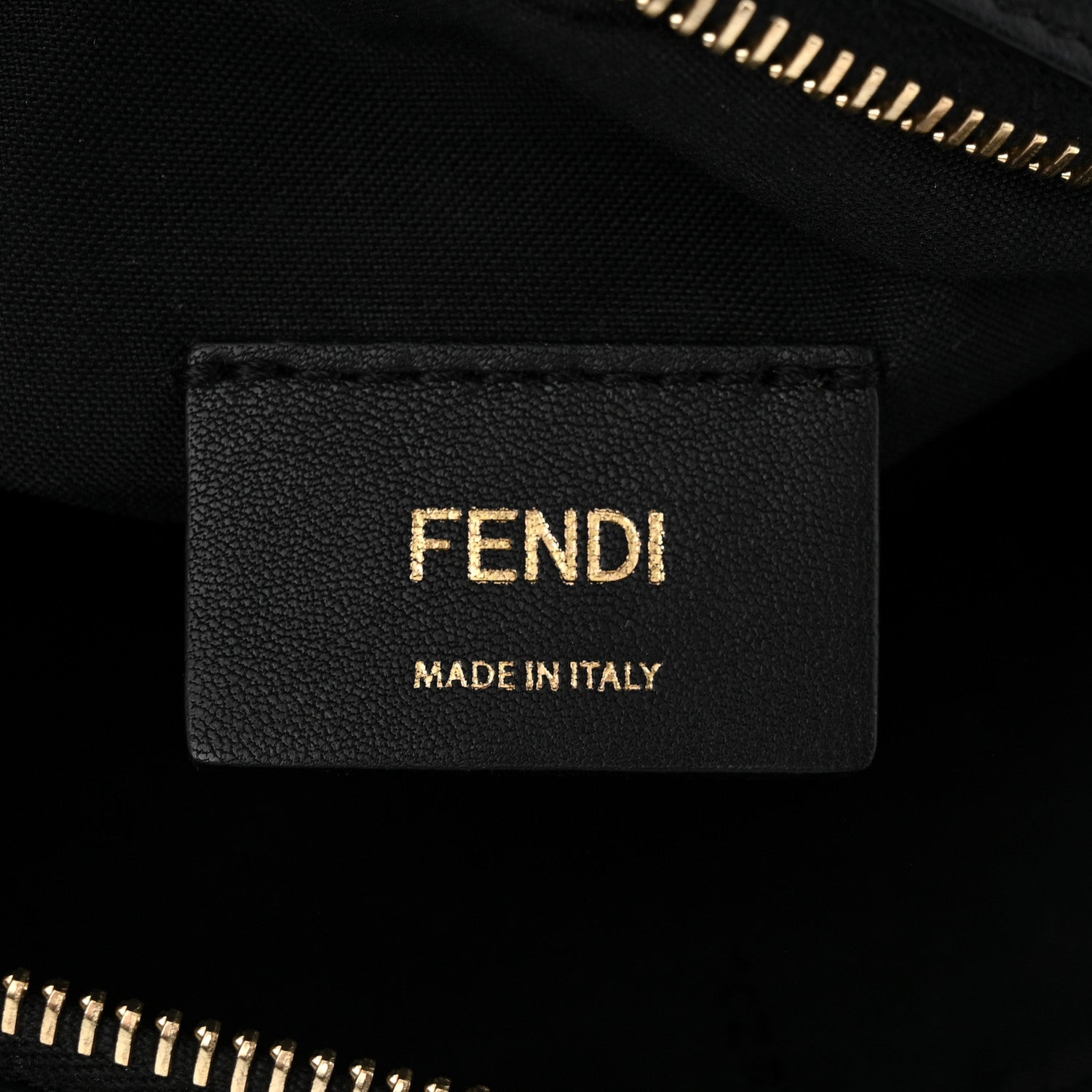 Fendi Vitello Century FF 1974 Embossed Mini Camera Case Black 6 of 11