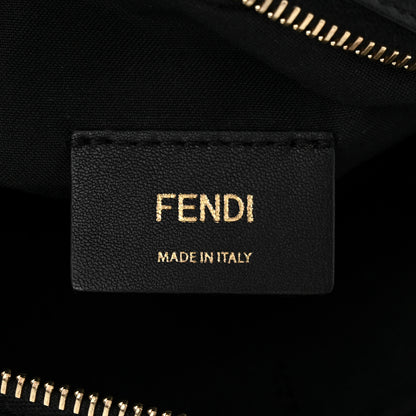 Fendi Vitello Century FF 1974 Embossed Mini Camera Case Black 6 of 11