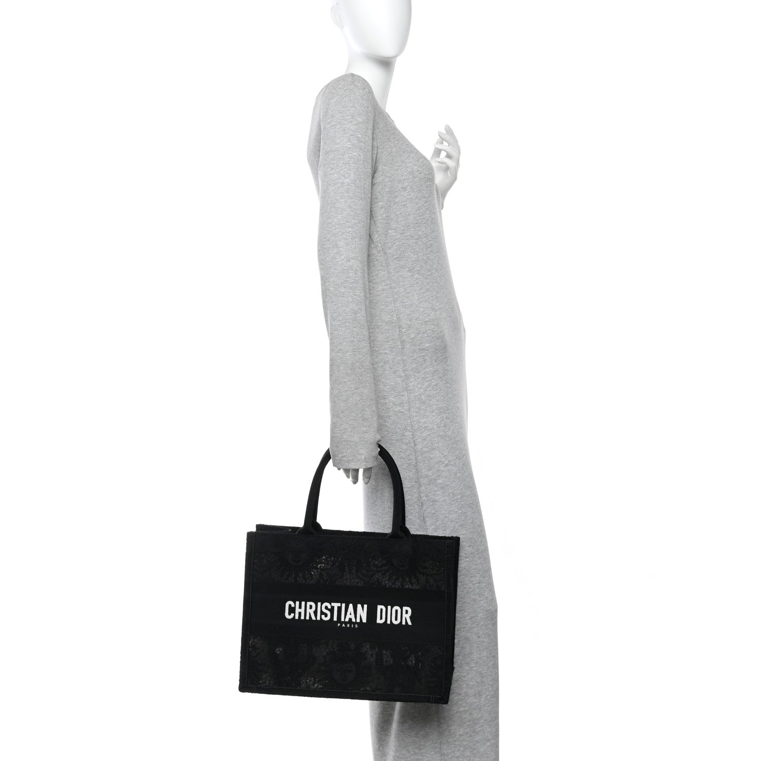 Christian Dior Embroidered 3D Macrame D-Lace Sun Medium Book Tote