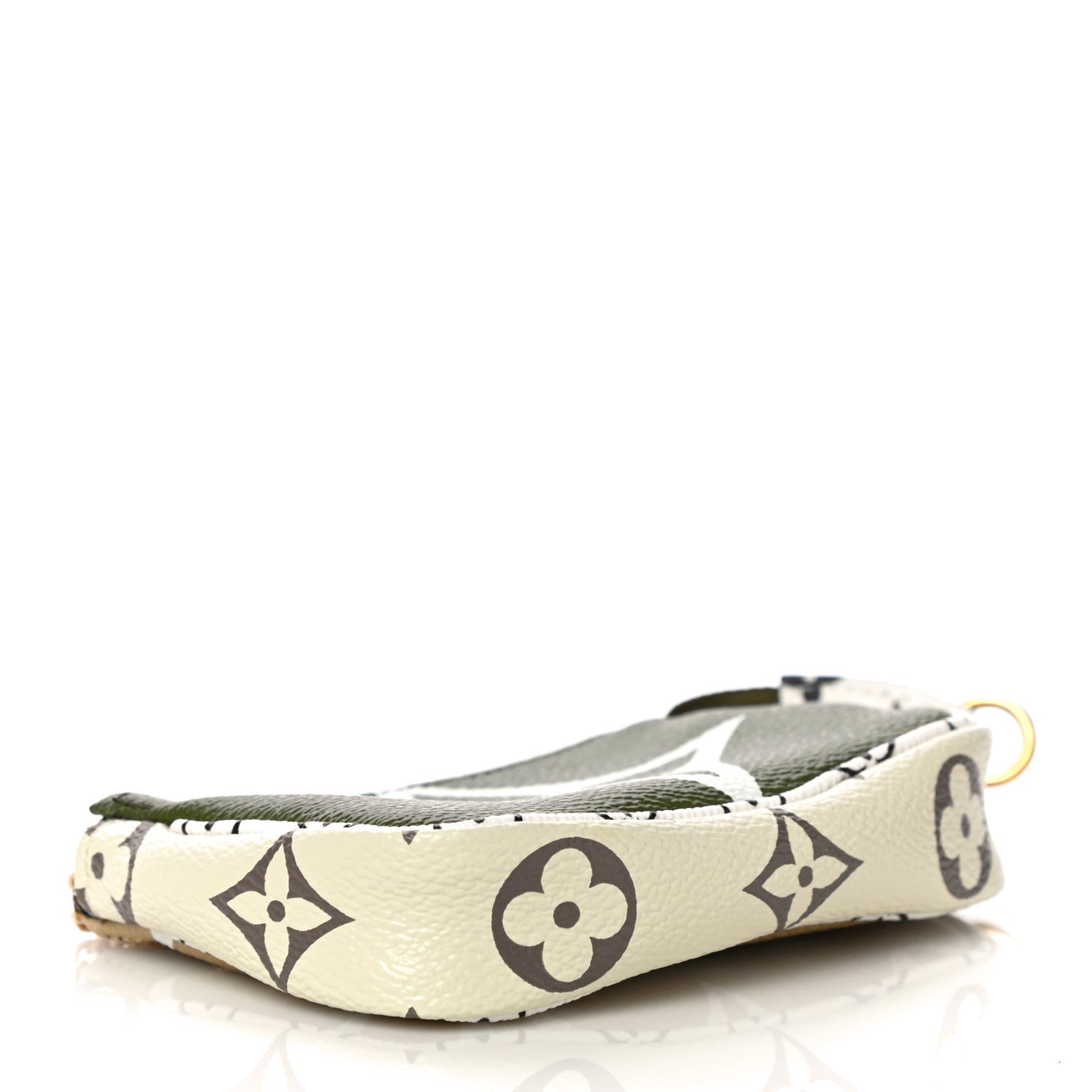 Monogram Giant Micro Pochette Accessories Kaki White