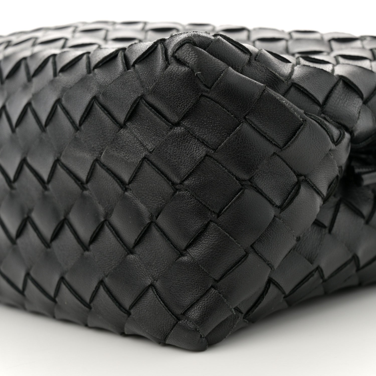 Bottega Veneta Nappa Intrecciato Medium Loop Camera Bag Black