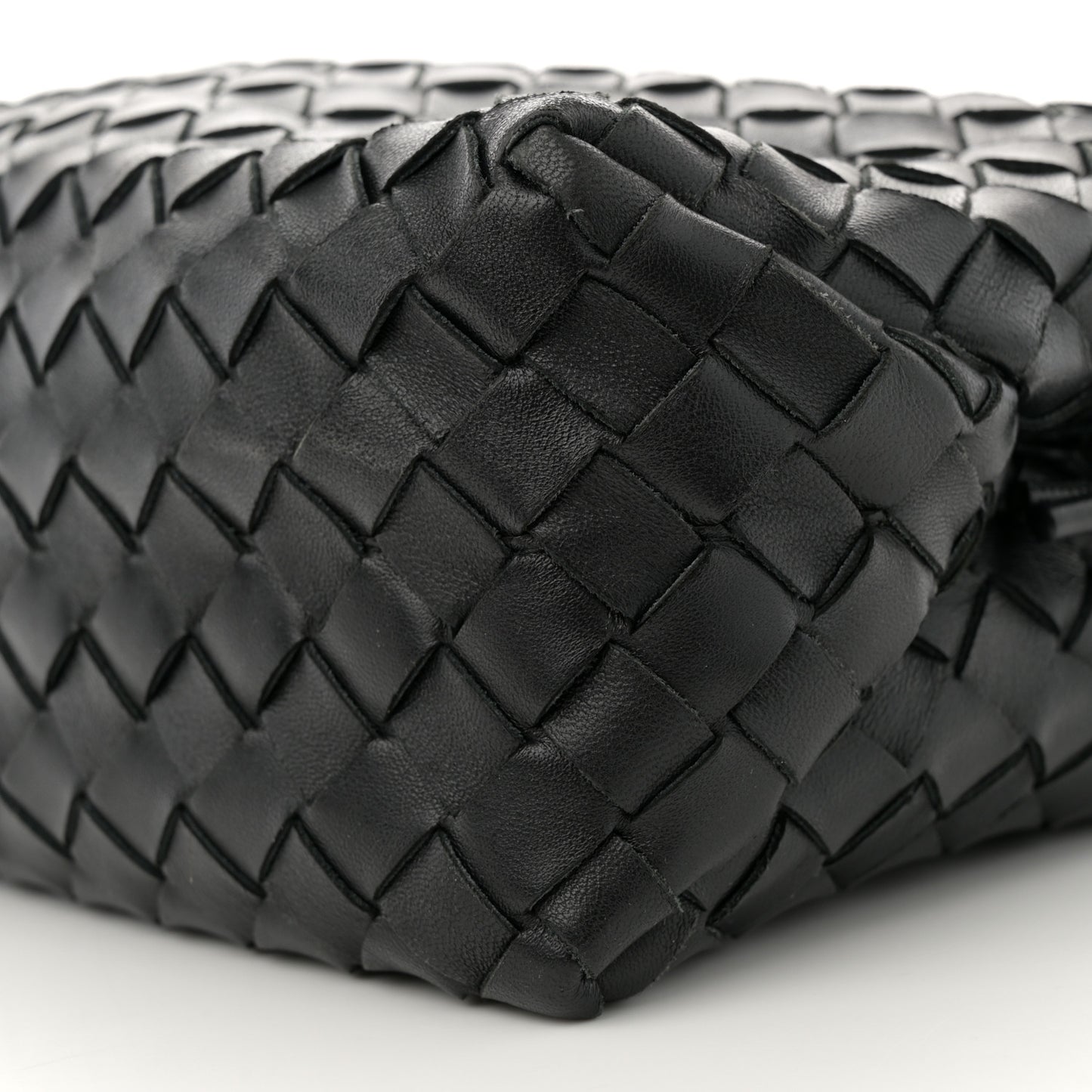 Nappa Intrecciato Medium Loop Camera Bag Black