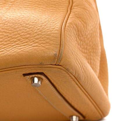 Hermes Taurillon Clemence HAC Birkin 32 Natural Sable 17 of 24