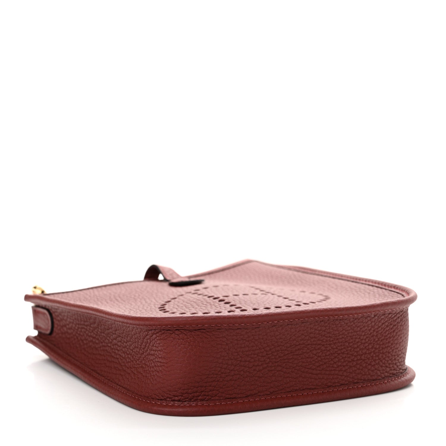 Hermes Taurillon Clemence Amazone Evelyne TPM Rouge H 4 of 11
