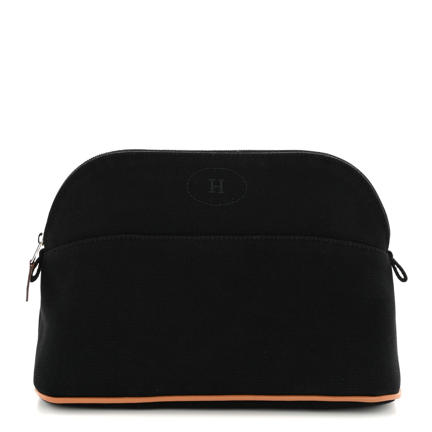 Cotton Canvas Bolide Travel Cosmetic Pouch MM Black