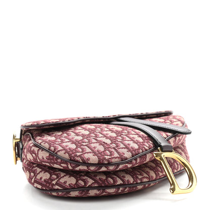 Christian Dior Oblique Saddle Bag Burgundy 4 of 9