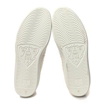 Gucci Nappa G Rhombus Mens Ace Sneakers 11 Great White Green 5 of 9