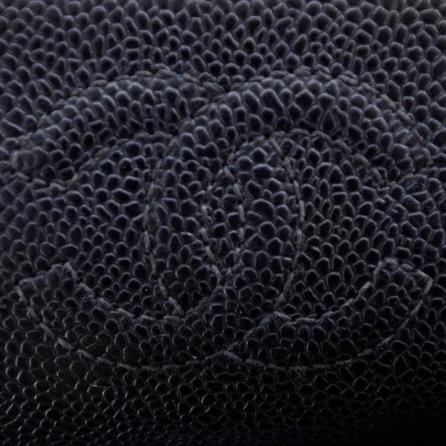 Chanel Caviar Shopper Tote Navy Blue 5 of 10