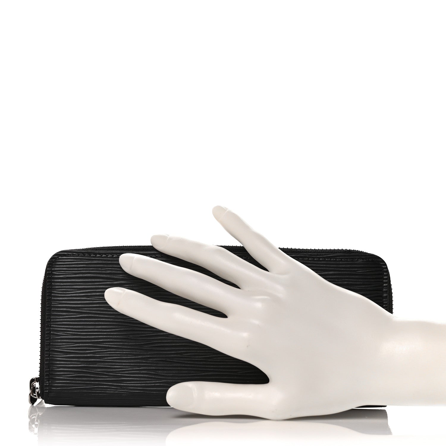 Louis Vuitton Epi Clemence Wallet Black 2 of 9