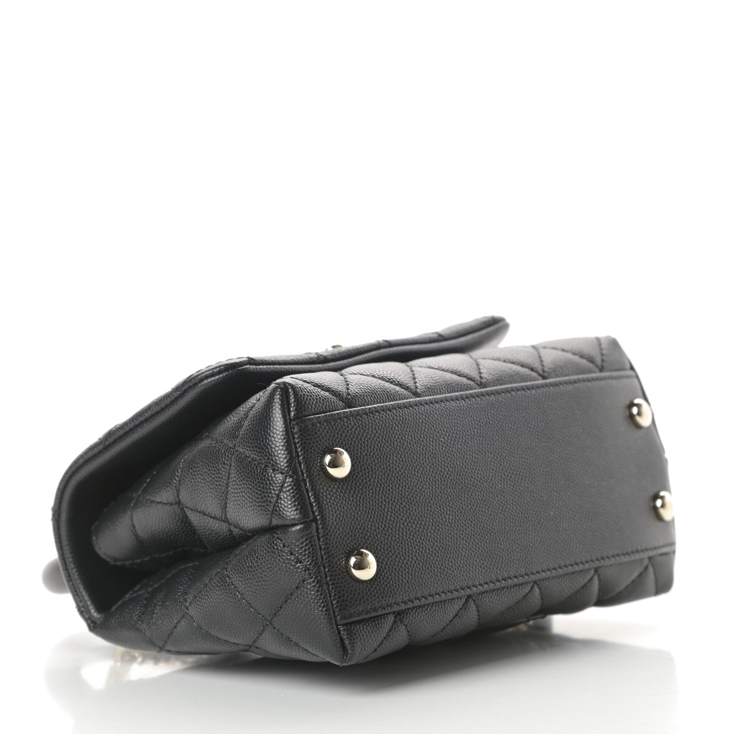 Chanel Caviar Quilted Extra Mini Coco Handle Flap Black 4 of 12