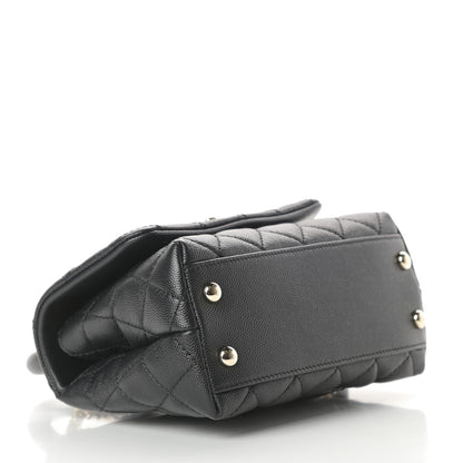Chanel Caviar Quilted Extra Mini Coco Handle Flap Black 4 of 12