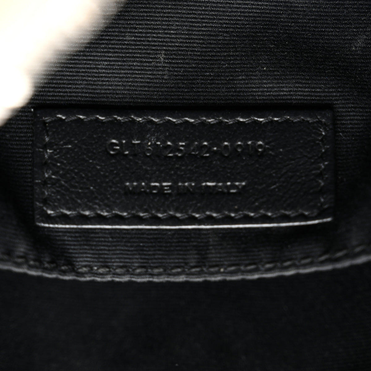 Grained Lambskin Monogram Lou Camera Bag Crema Soft