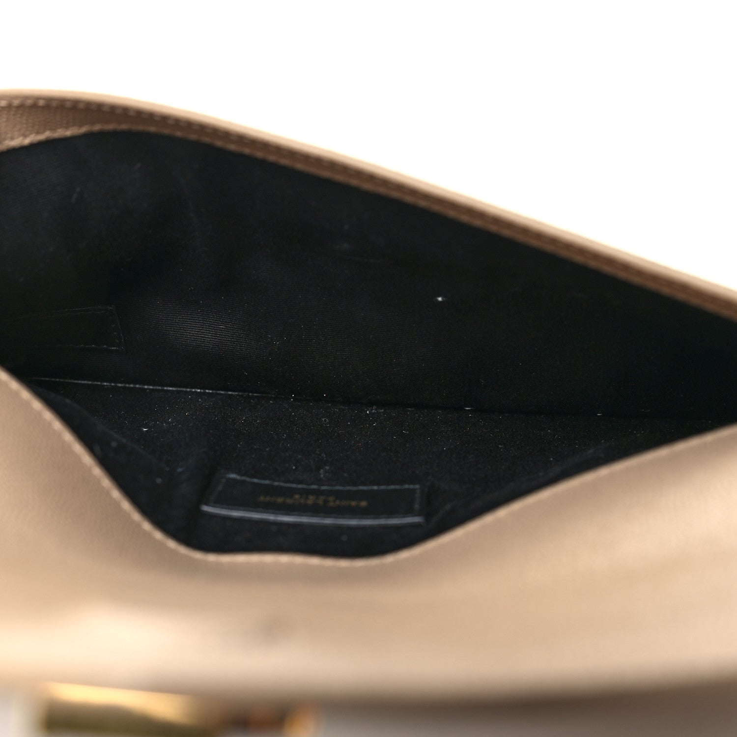 Saint Laurent Grain De Poudre Uptown Pouch Dark Beige 5 of 10