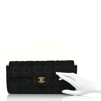 Chanel Pony Hair CocoDouble East West Flap Black Rose 2 of 9