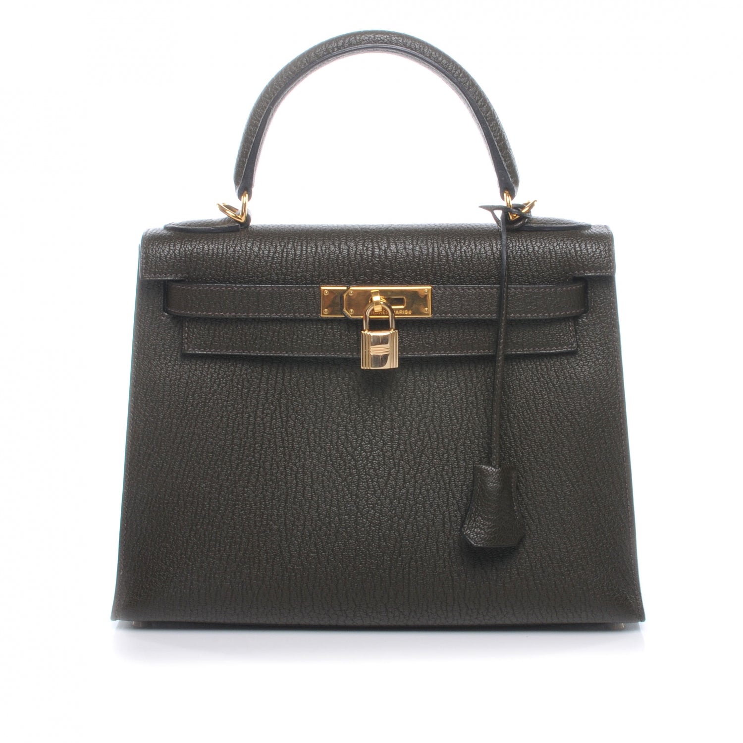 Hermes Chevre Kelly Sellier 28 Vert Olive 1 of 10