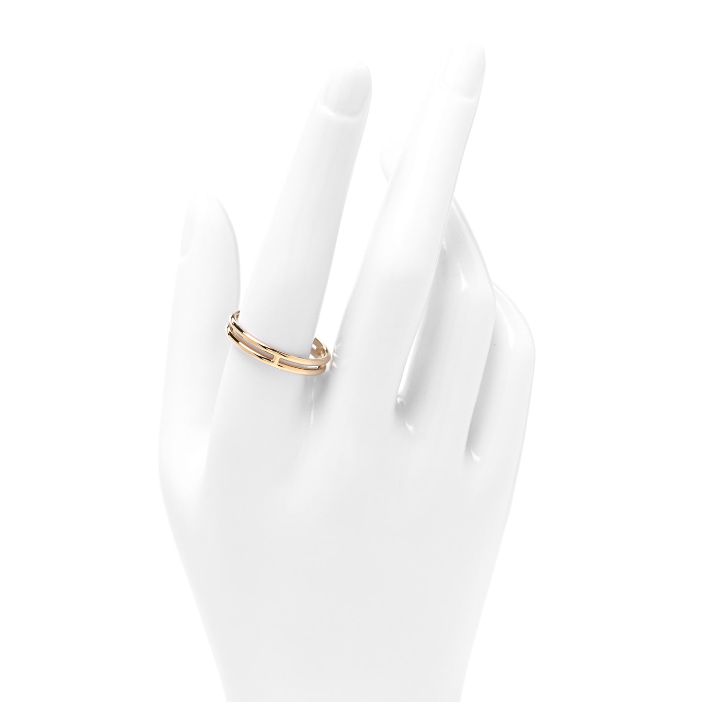 18K Yellow Gold Ariane Wedding Band Ring 62 10