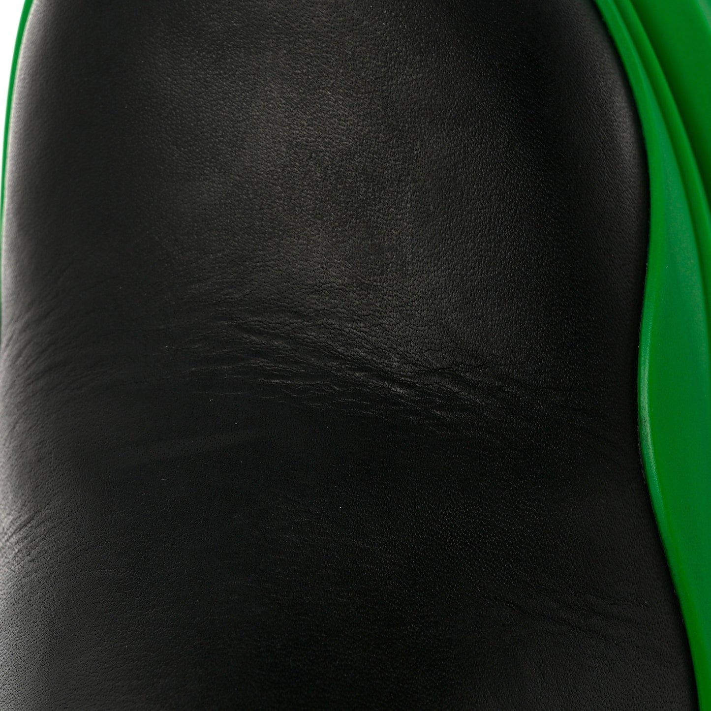Calfskin The Tire Chelsea Boots 36 Black Grass