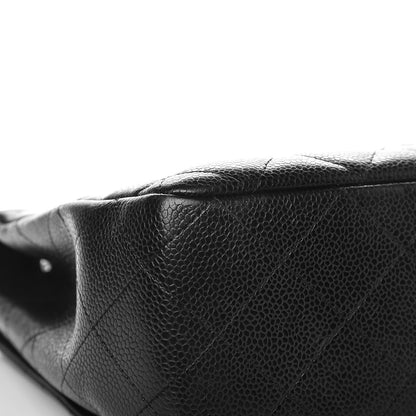 Chanel Caviar Quilted Jumbo Single Flap Black 12 of 14