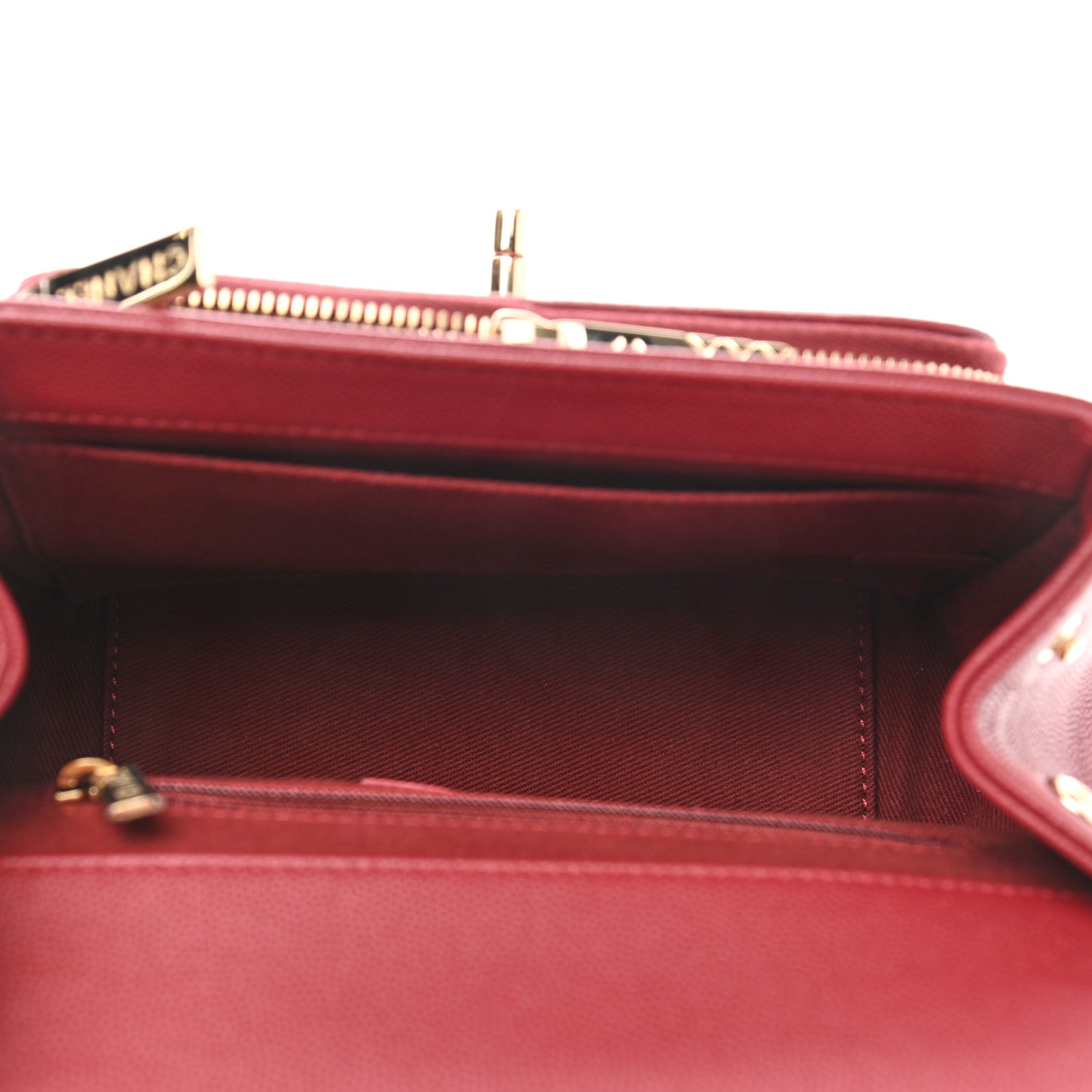 Chanel Caviar Quilted Mini Business Affinity Flap Burgundy 5 of 10