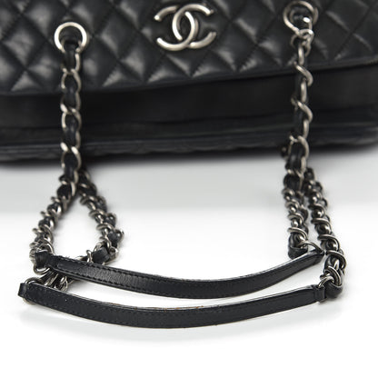 Chanel Iridescent Calfskin Chic Quilt Bowling Bag Black 11 of 13