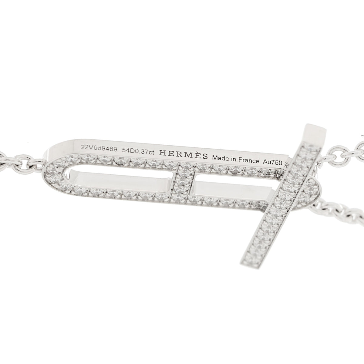 Hermes 18K White Gold Diamond PM Ever Chaine D'Ancre Necklace ST 5 of 6