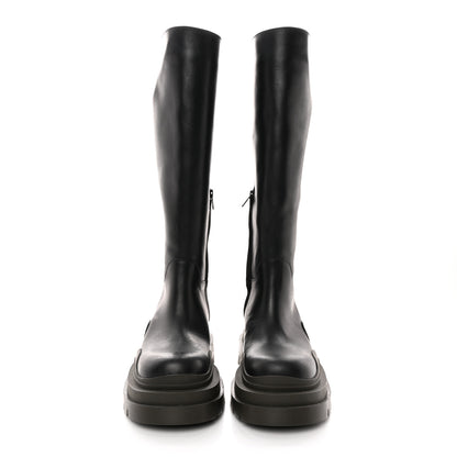 Bottega Veneta Calfskin The Tire High Boots 36 Black Camping 2 of 14