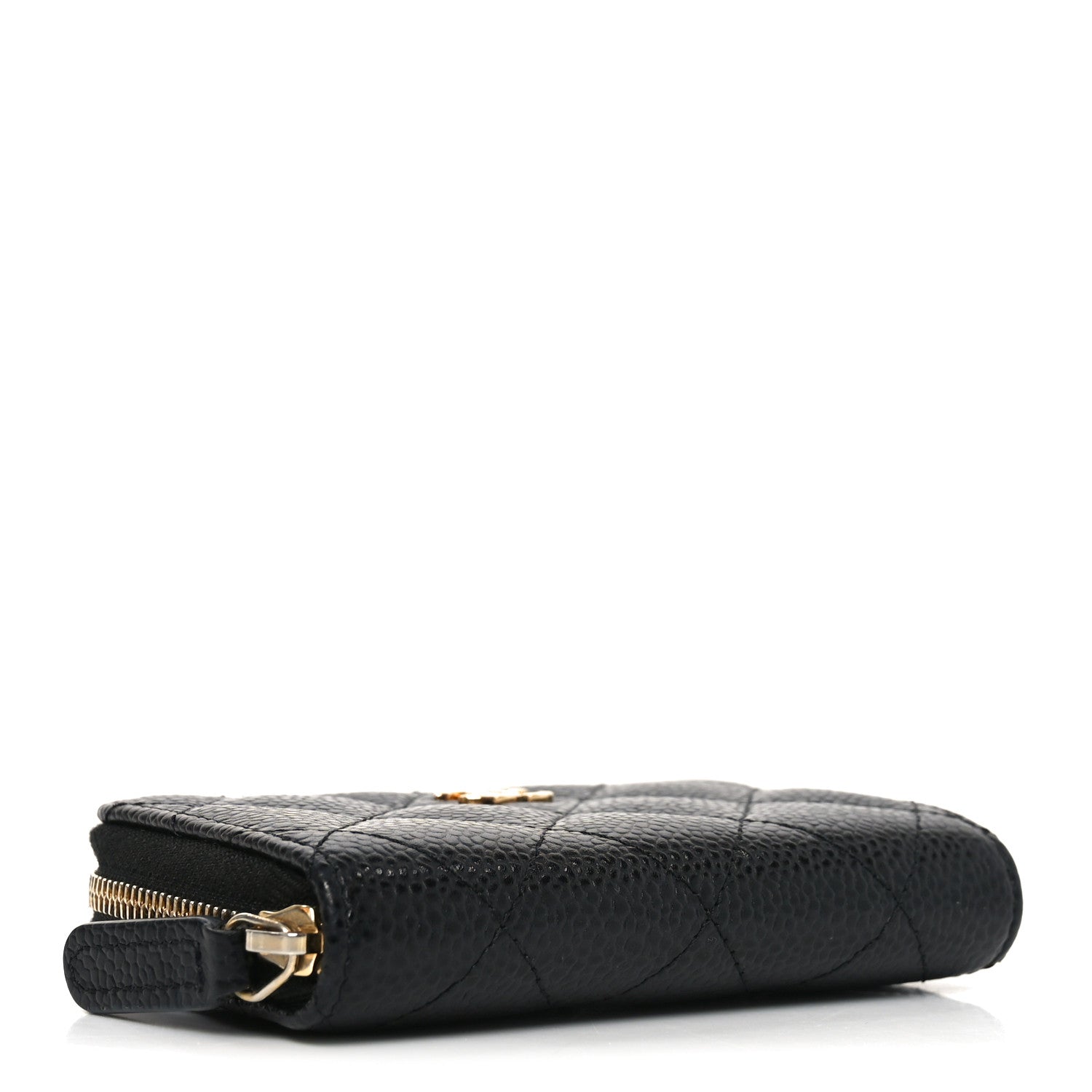 Chanel Caviar Quilted Zip Coin Purse Black 4 of 8