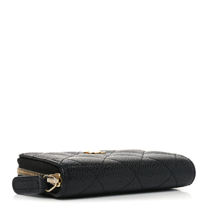 Chanel Caviar Quilted Zip Coin Purse Black 4 of 8