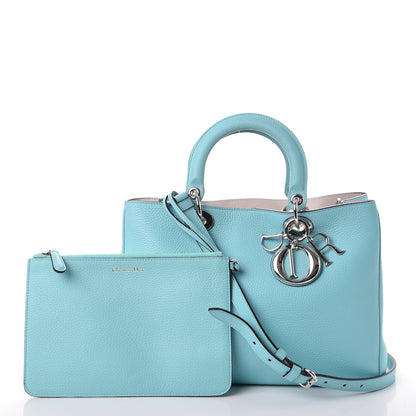 Christian Dior Bullcalf Medium Diorissimo Tote Blue 3 of 16