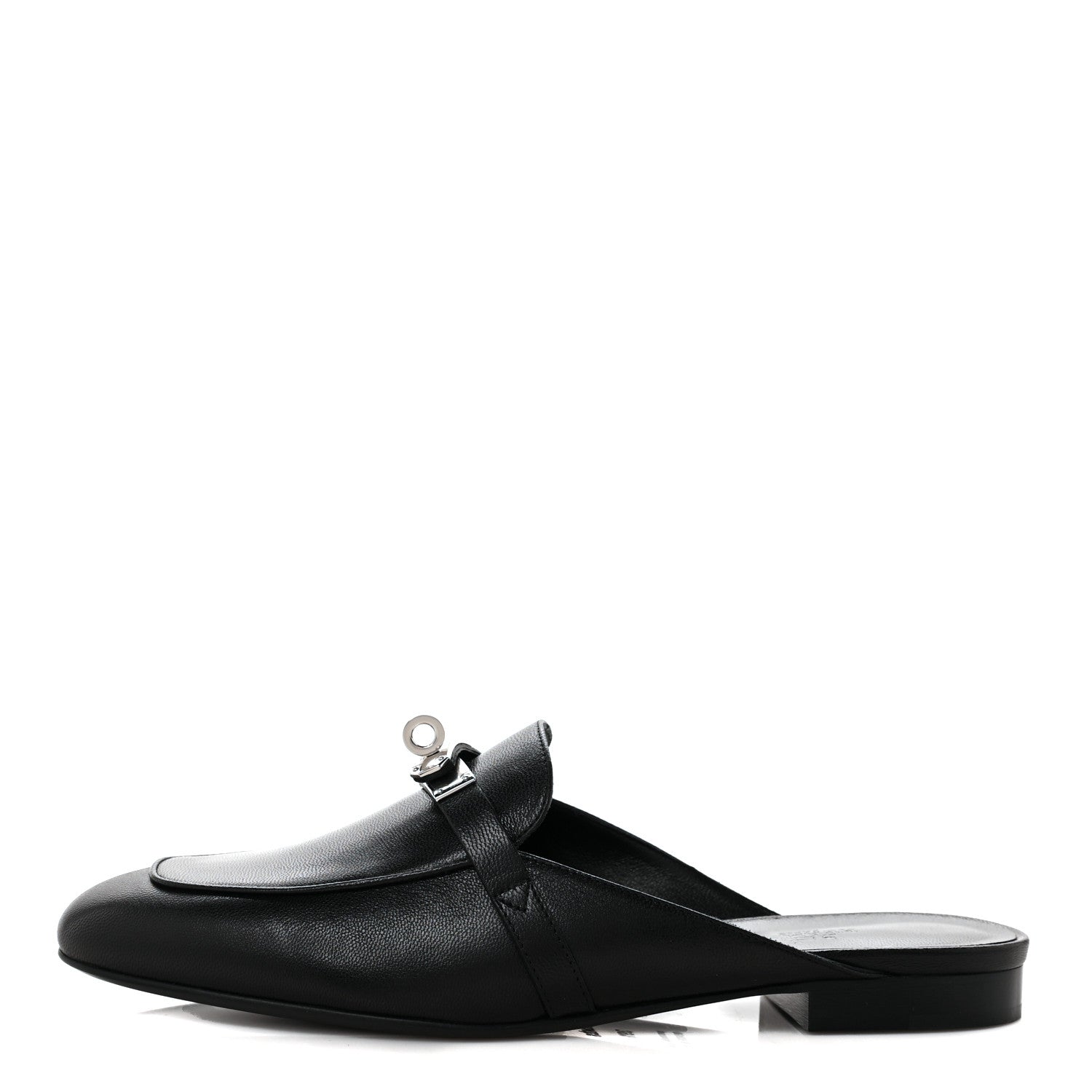 Hermes Goatskin Oz Mules 39.5 Black 1 of 9