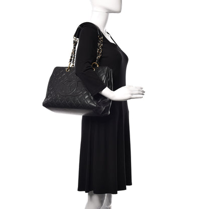 Chanel Caviar Quilted Grand Shopping Tote GST Black 2 of 9