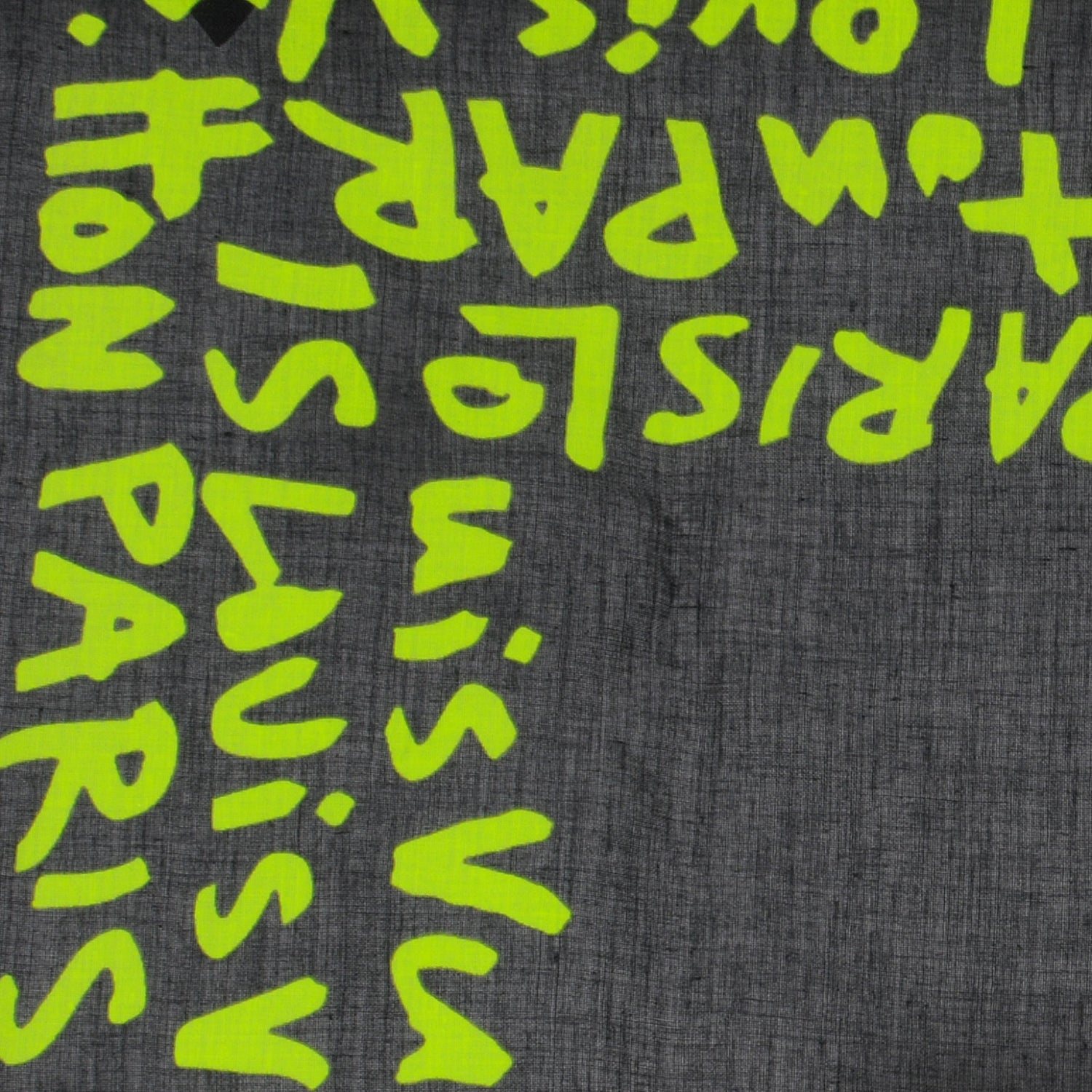 Louis Vuitton Cotton Graffiti Bandana Green 5 of 7